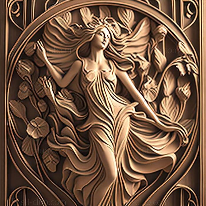 3D model style mucha (STL)